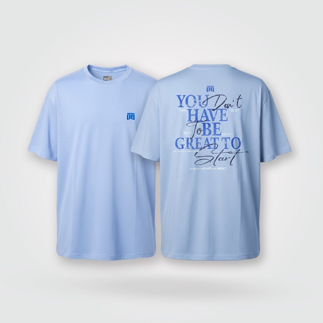 Camiseta oversize Great to start