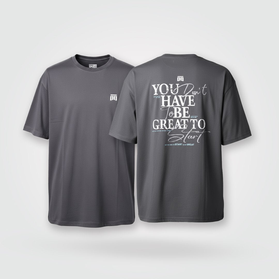 Camiseta oversize Great to start