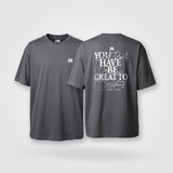 Camiseta oversize Great to start