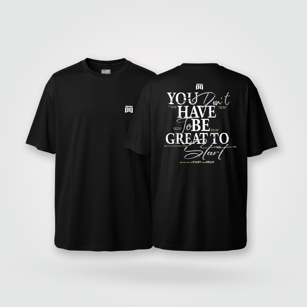Camiseta oversize Great to start