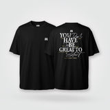 Camiseta oversize Great to start