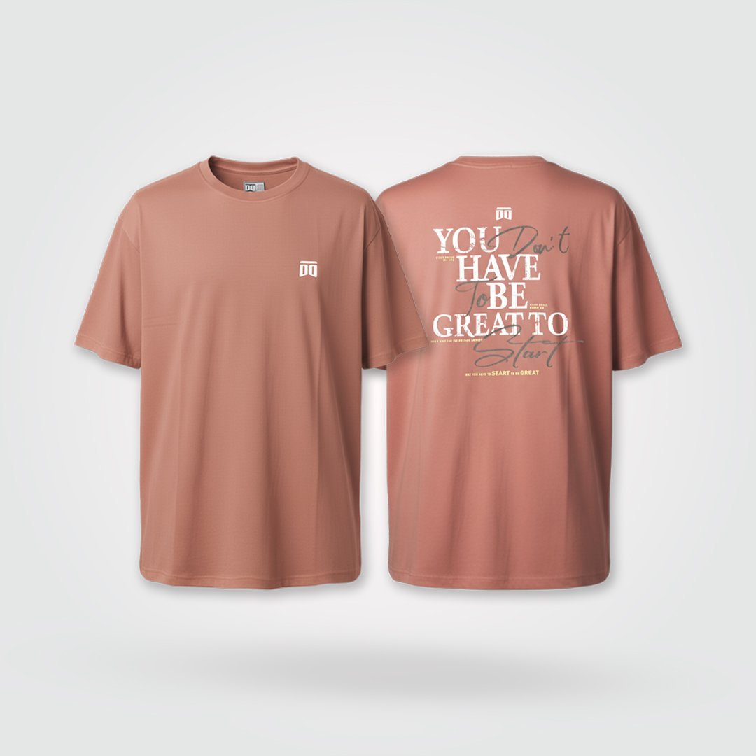 Camiseta oversize Great to start