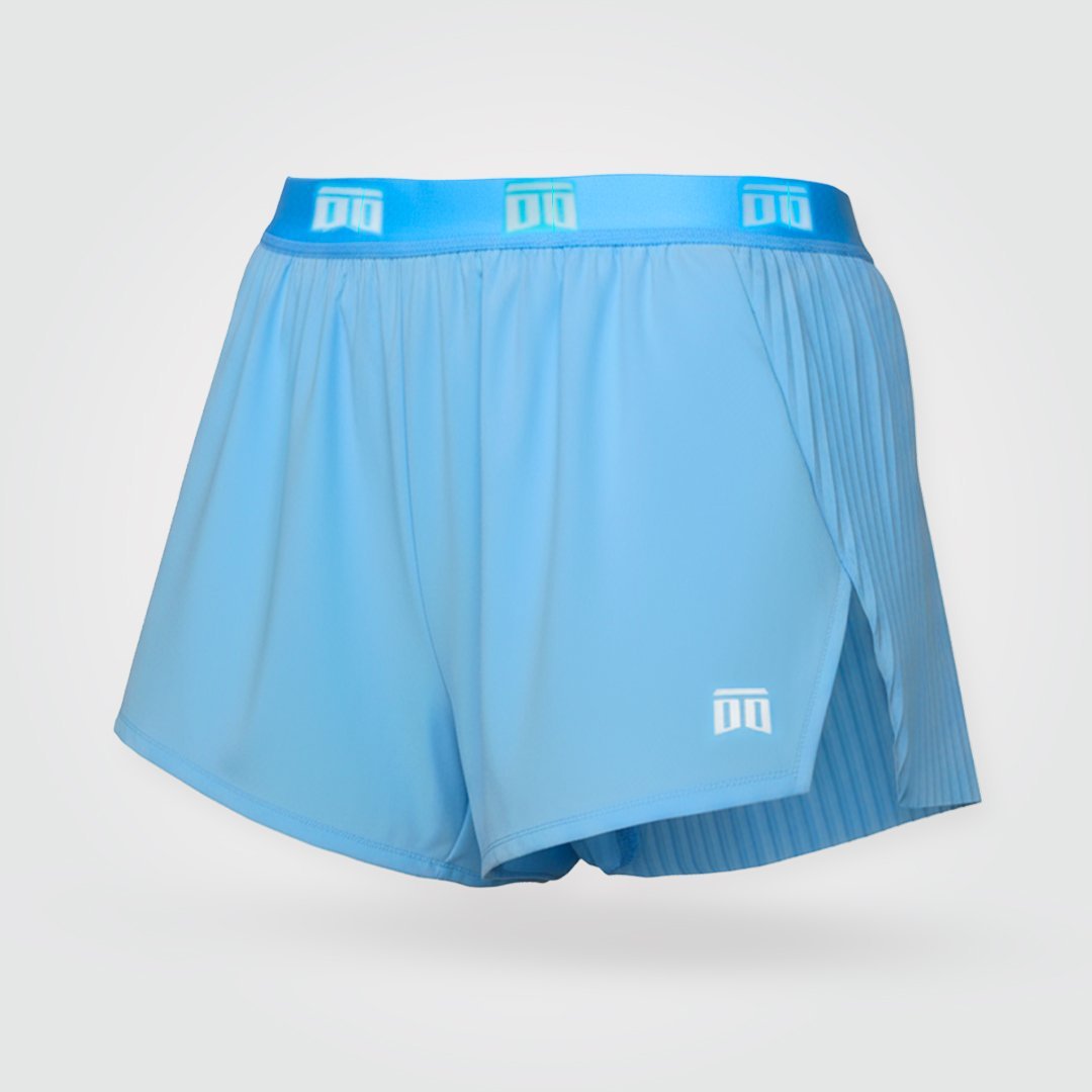 Short de atletismo plisado