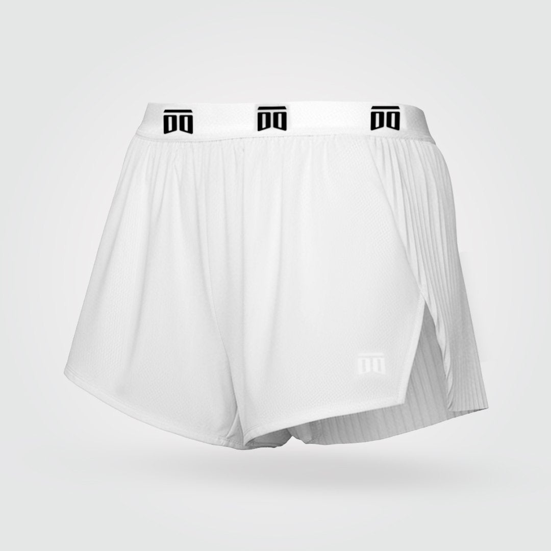 Short de atletismo plisado