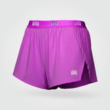 Short de atletismo plisado