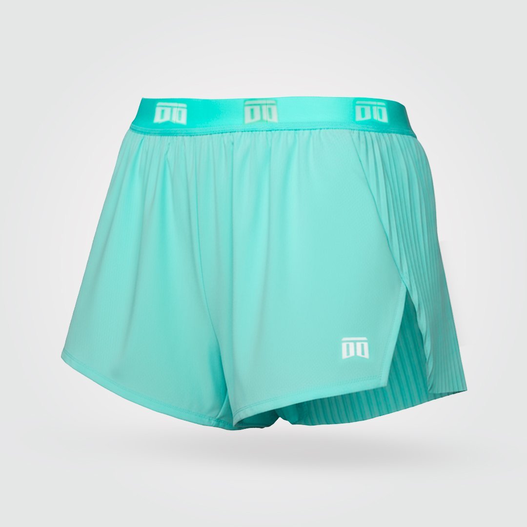 Short de atletismo plisado