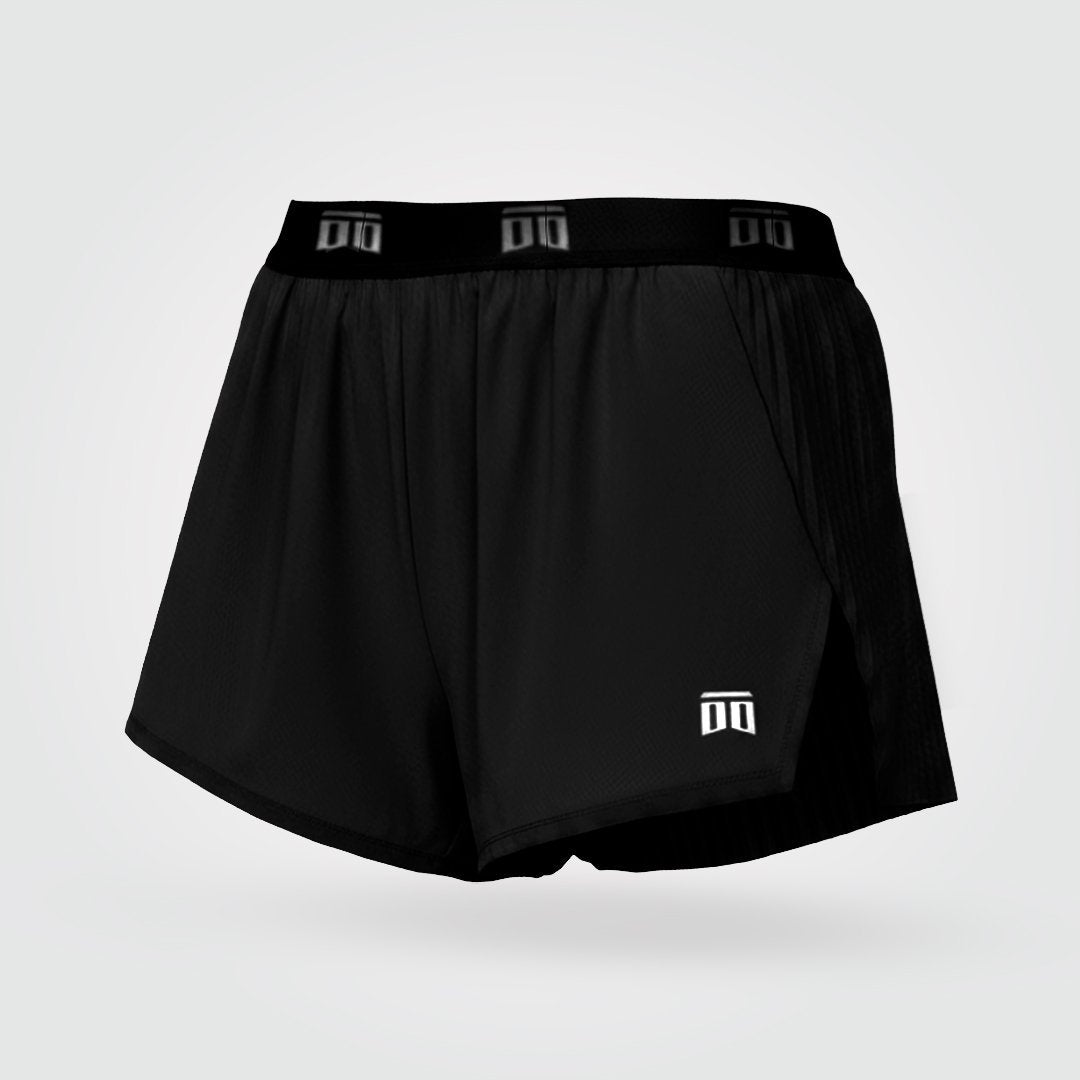 Short de atletismo plisado