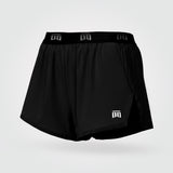Short de atletismo plisado