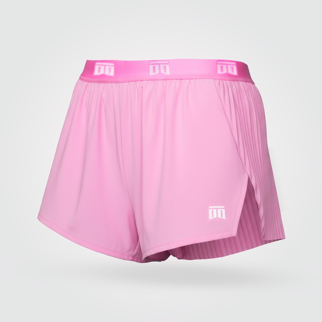 Short de atletismo plisado