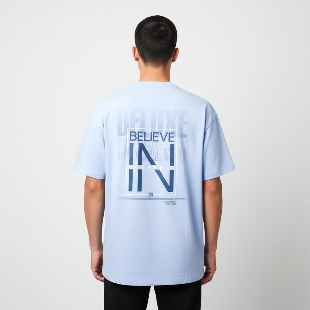 Camiseta oversize Believe in