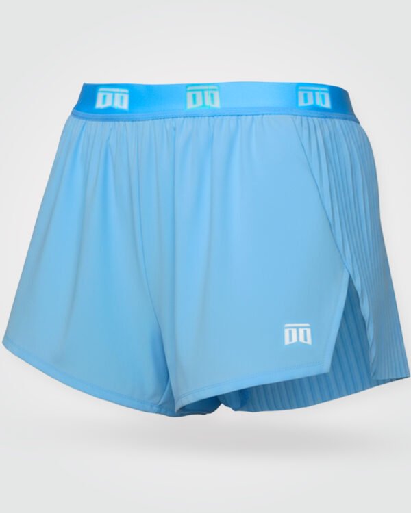 Short de atletismo plisado