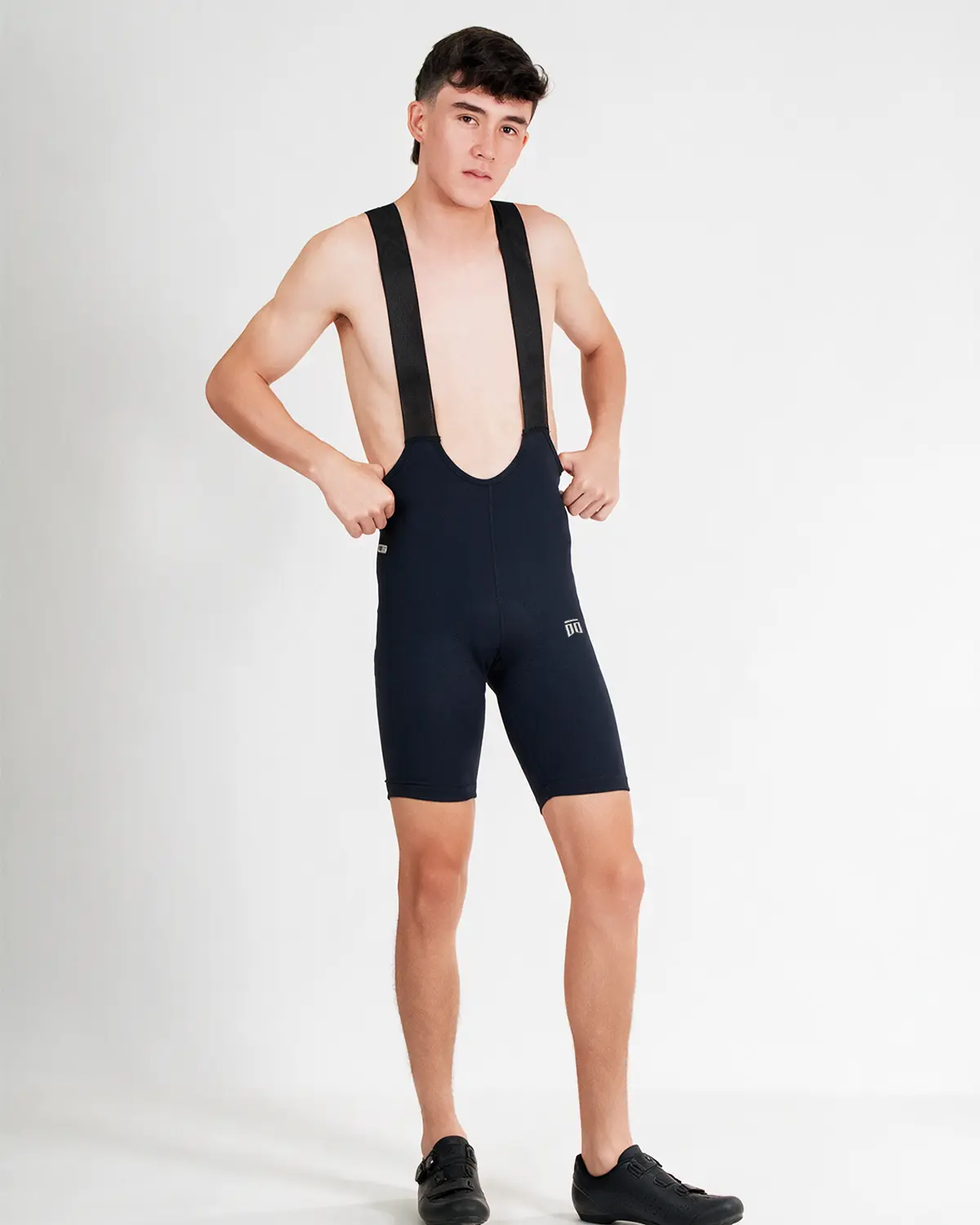 licra corta con tiras-PO1085 Licra Corta con Tirantas de Ciclismo - Imagen 1